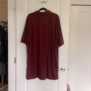 Clique Burgundy Polo Shirt NWT Mens 4XL